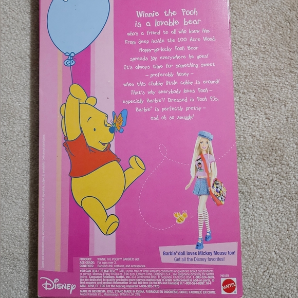 Winnie the pooh barbie doll, New in box - Picture 5 of 5